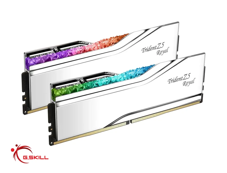 Memoria Ram G.skill Ddr5 96gb (48gbx2) Triden Z5 (f5-6400j3239f48gx2-tr5s) 6400 Mt/s, Silver, Rgb