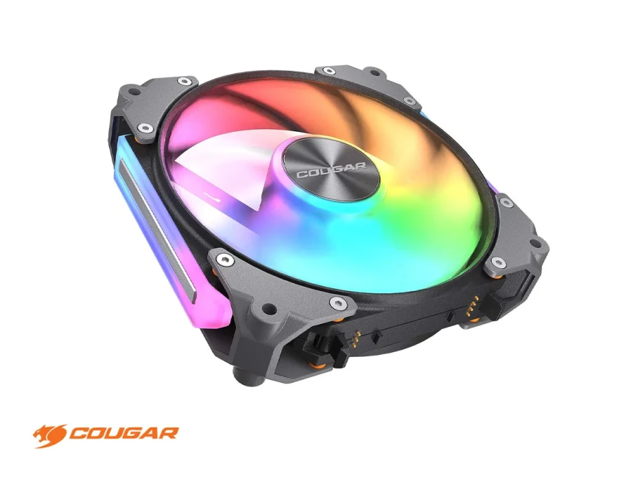 Cooler Para Case Cougar X3 De 120, Apolar 120 Argb Kit ( 3mapr12a3.0001) Pack 3 | Led -argb | 120mm Negro