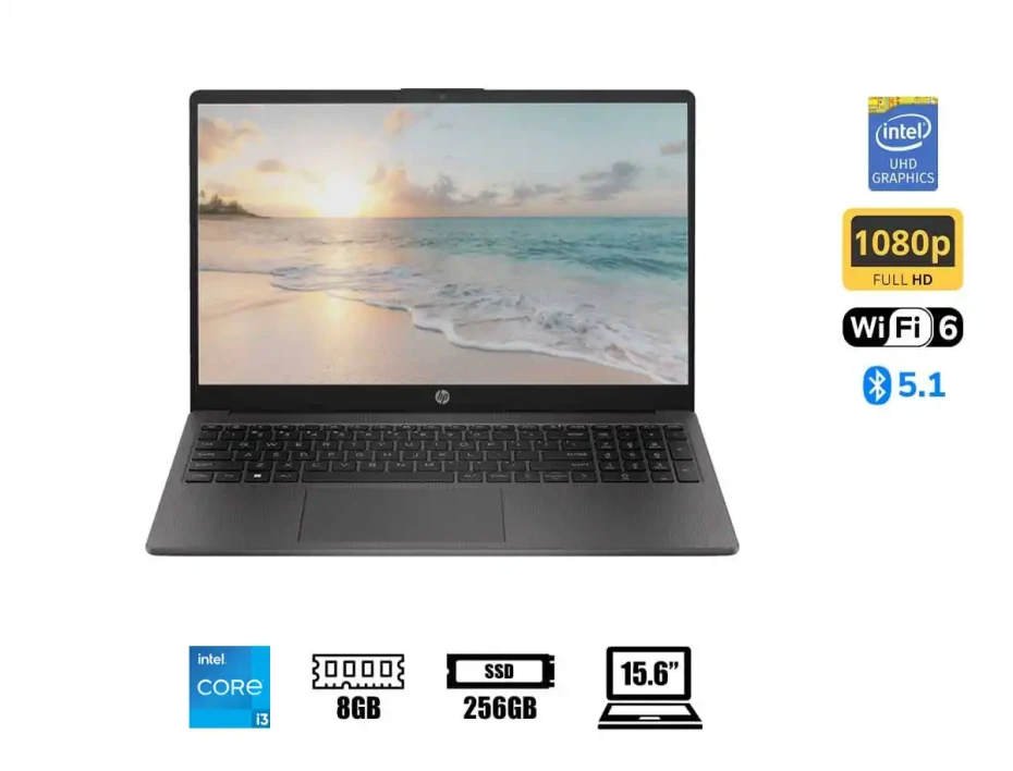 Laptop Hp Core I3 1315u 250 G10 (81h23lt) Pantalla 15.6" Hd, Ram 8gb, Ssd M.2 256gb, Windows Free, 13gen.