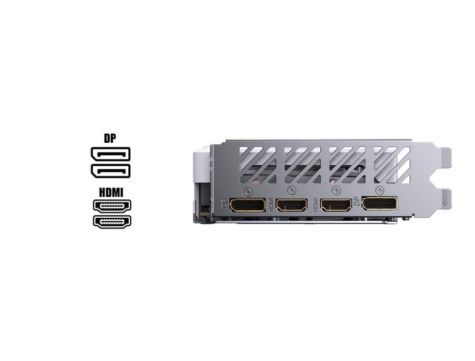 Tarjeta De Video Gigabyte Rtx 4060 Aero Oc 8gb Gddr6 (gv-n4060aero-oc-8gb) Geforce Nvidia 128 Bits, White, 3 Ventiladores