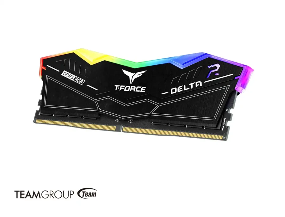 Memoria Ram Teamgroup Ddr5 32gb (16gbx2) T-force Delta Rgb (ff3d532g7600hc36ddc01) 7600 Mt/s, Negro, Cl34