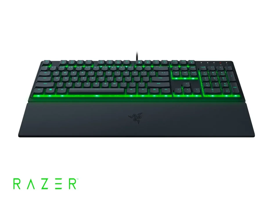 Teclado Gamer Razer Ornata V3 X (rz03-04470200-r3u1) Semi Mecanico, Low Profile, Led, Ingles, Negro