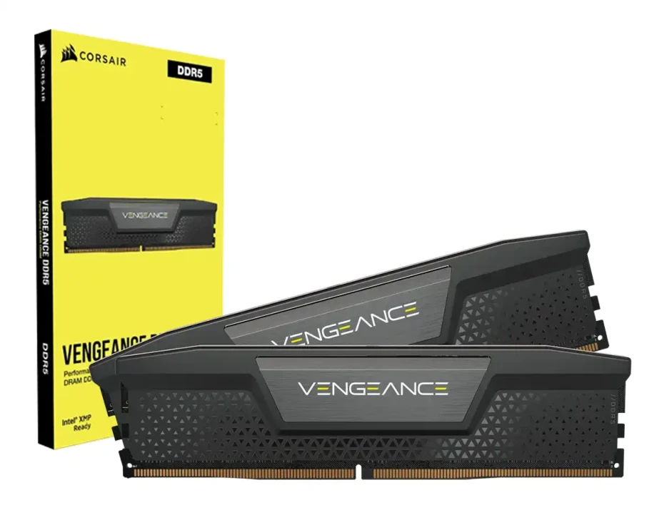 Memoria Ram Corsair Ddr5 64gb (32gbx2) Vengeance (cmk64gx5m2b5200z40) 5200 Mt/s, Negro