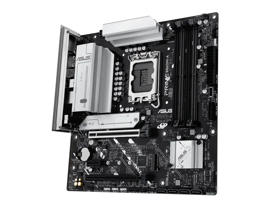 Placa Madre Asus B860m-a Prime (90mb860m-a-m0aay0) Socket Lga 1851, Ram Ddr5 8666oc Mt/s, Core Ultra,