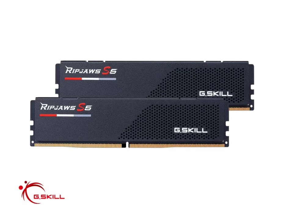 Memoria Ram G.skill Ddr5 32gb (16gbx2) Ripjaws S5 (f5-6000j3648d16gx2-rs5k) 6000 Mt/s, Negro, Intel Xmp 3.0