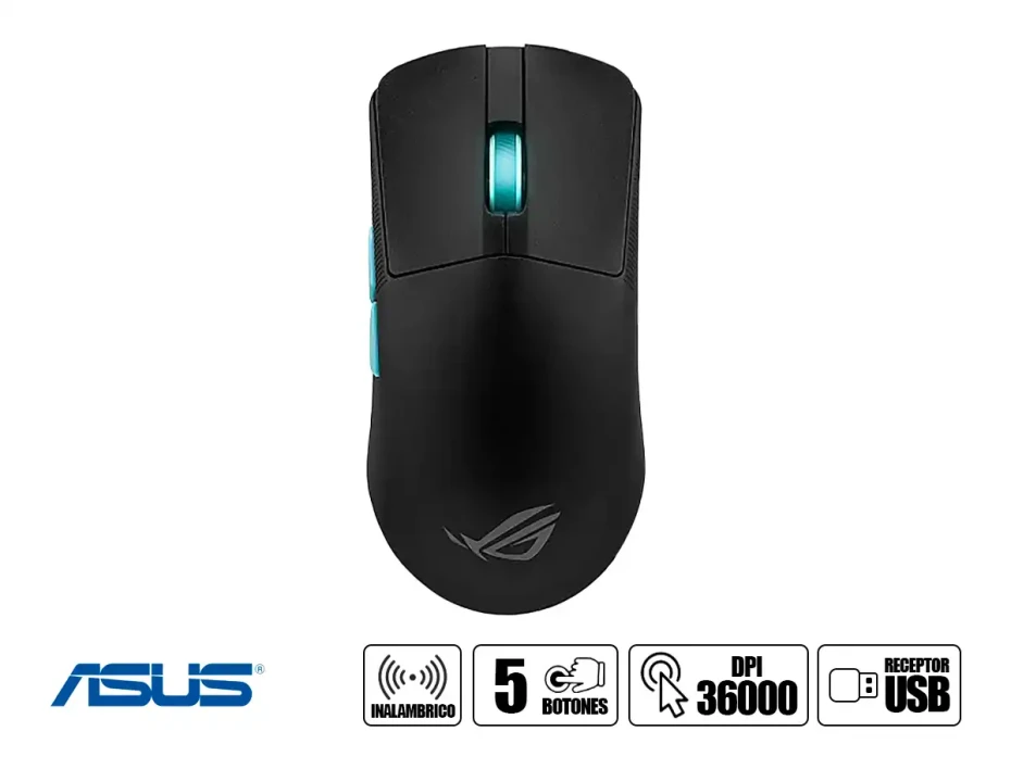 Mouse Inalambrico Asus Rog Harpe Ace Aim Lab Edition Gaming (p713 Rog Harpe Ace Aim Lab Edi) Negro