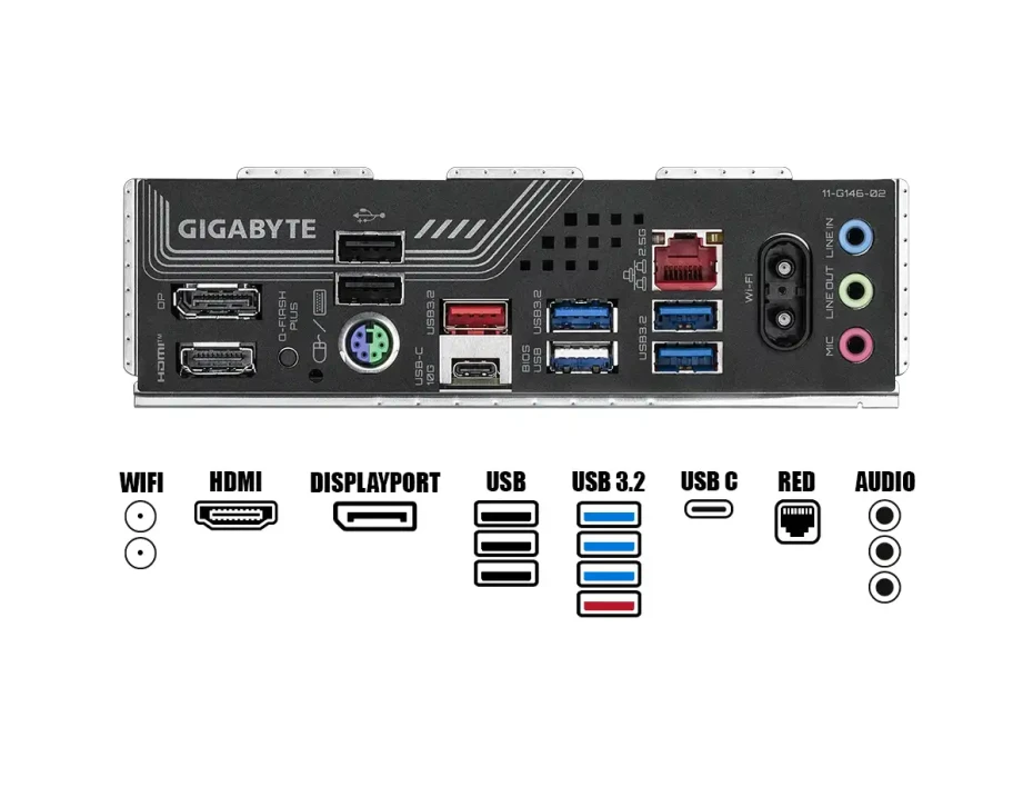 Placa Madre Gigabyte B850 Gaming X Wifi6e (b850 Gaming X Wifi6e) Socket Am5, Ddr5, Wifi