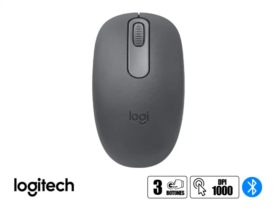 Mouse Inalambrico Logitech M196 (910-007456)  Hasta 1000 Dpi, Receptor Usb, Bluetooth, Grafito