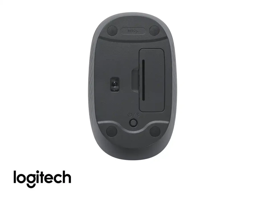 Mouse Inalambrico Logitech M196 (910-007456)  Hasta 1000 Dpi, Receptor Usb, Bluetooth, Grafito