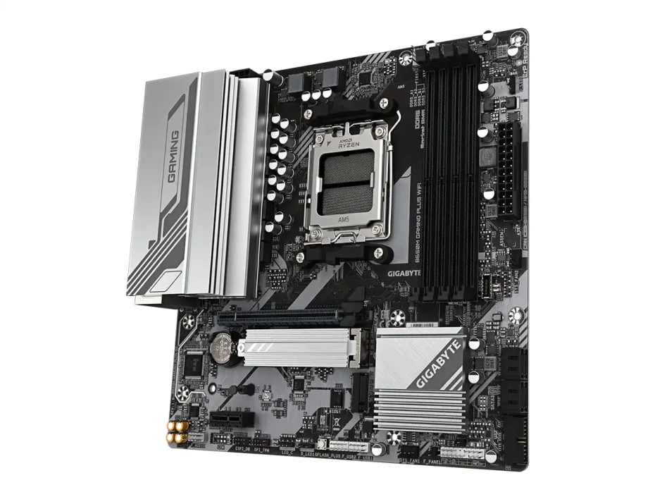 Placa Madre Gigabyte B650m Gaming Plus Wifi (b650m Gaming Plus Wf) Socket Am5, Ram Ddr5 Buss 7600oc Mt/s, Wifi 6e