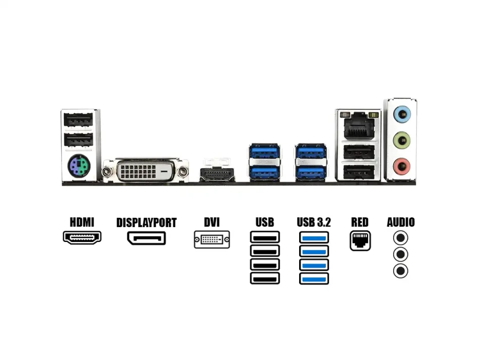 Placa Madre Gigabyte B450m Ds3h V2 (b450m Ds3h V2) Socket Am4, Ram Ddr4 Buss 3600oc Mhz
