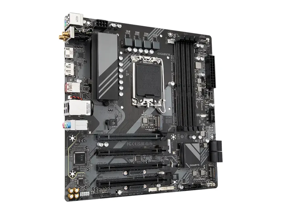 Placa Madre Gigabyte B760m C (b760m-c) Socket Lga 1700, Ram Ddr5 Buss 7600oc Mhz, 14va, 13va, 12va Gen, Wifi