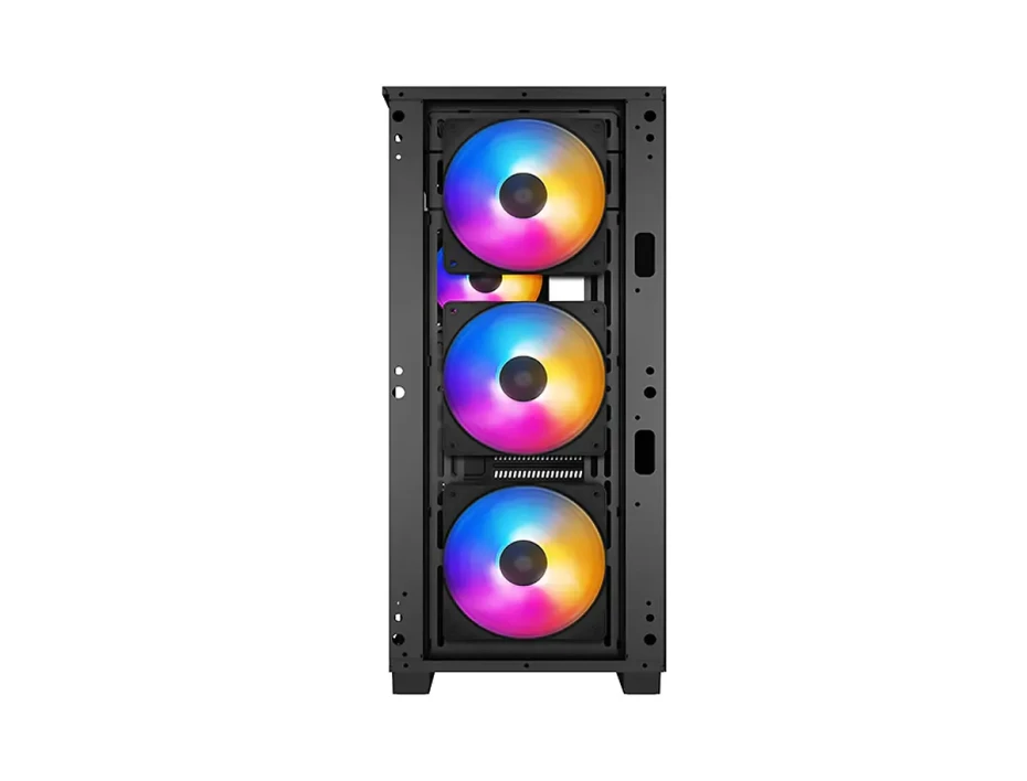 Case Deepcool Matrexx 50 Mesh 4fs S/ Fuente (dp-atx-matrexx50-mesh-4fs) Panel De Vidrio, 4 Ventiladores, Led, Negro