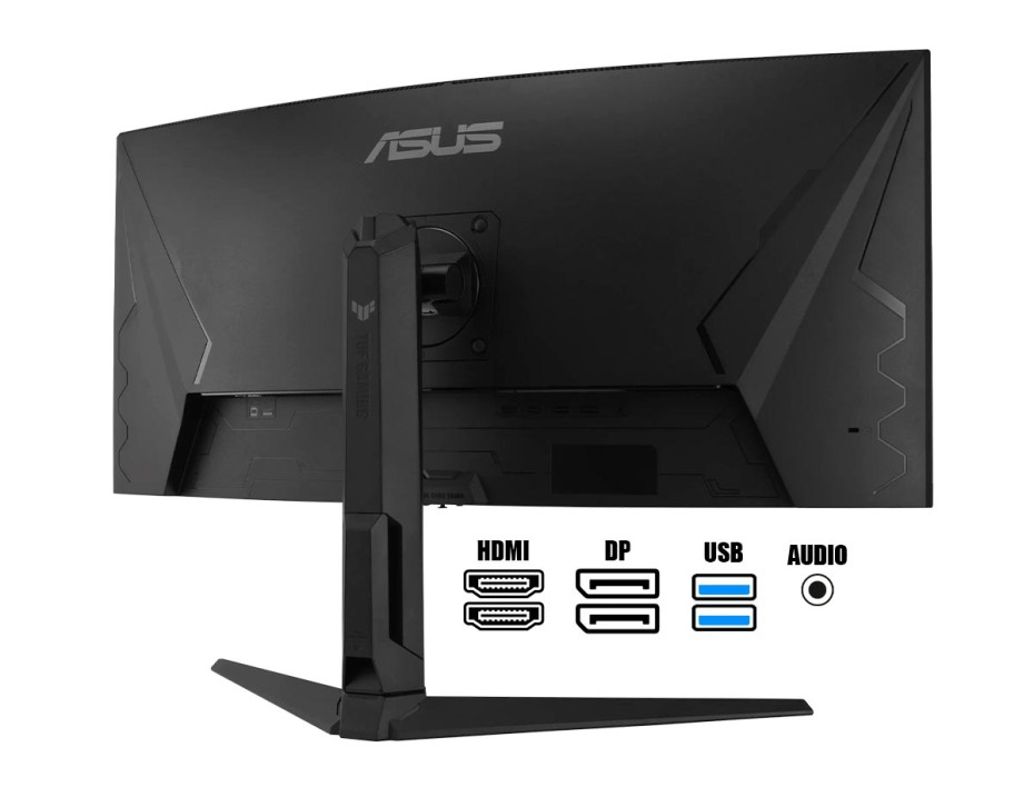 Monitor Asus 34 Pulgadas Tuf Gaming Vg34vql3a (vg34vql3a) Frecuencia 180hz, 1ms, Curvo, 1 Hdmi, 1 Dp, Hdr400, Altavoces