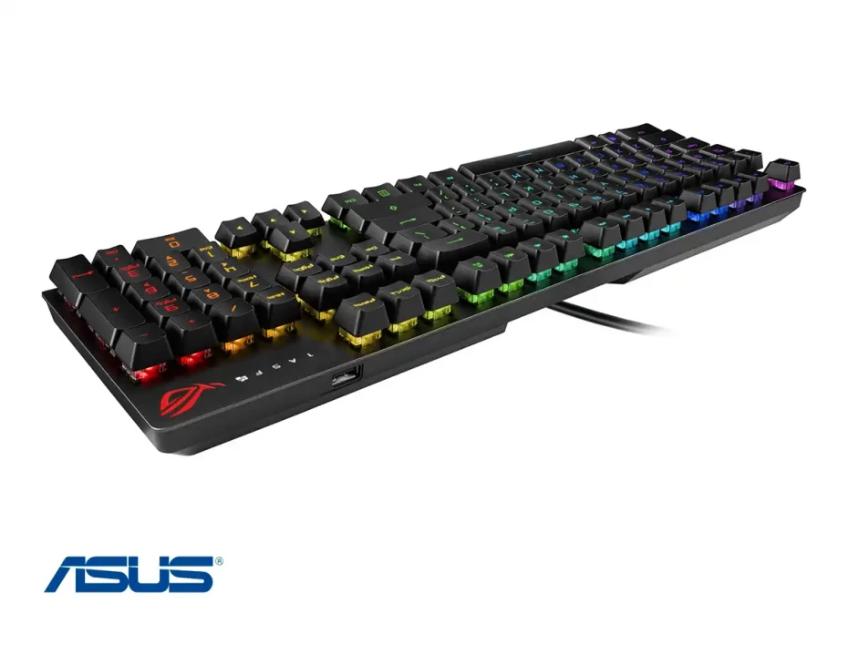 Teclado Gamer Asus Rog Strix Scope Rx (scope Rx Xa05) Mecanico, Switch Red, Optico, Led Rgb, Negro