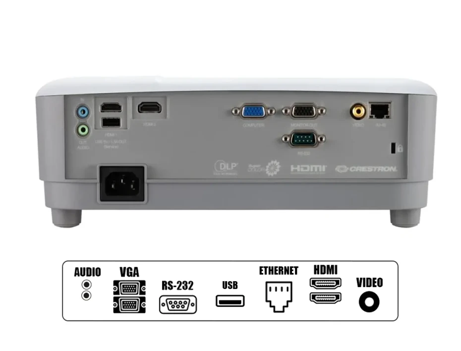 Proyector Viewsonic Pa504w - 0.65" Wxga, 4,000 LÚmenes Ansi, 2 Hdmi, 1 Vga, Usb-a (pa504w)