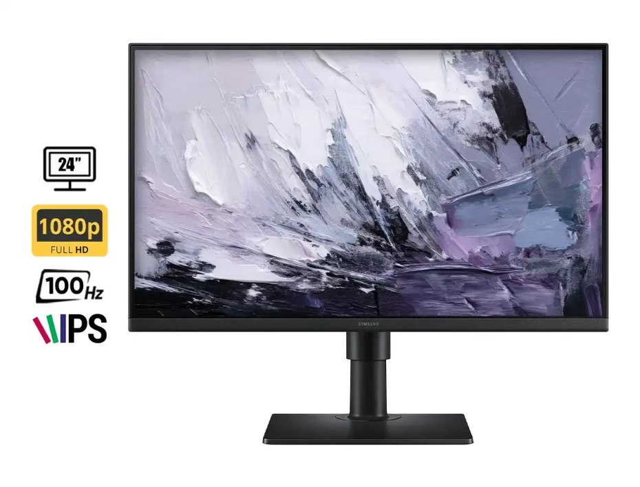 Monitor Samsung 24 Pulgadas Ls24d400 (ls24d400galxpe) Frecuencia 100hz, Fhd, 5ms, 2 Hdmi, 1 Dp, Usb, Usb B
