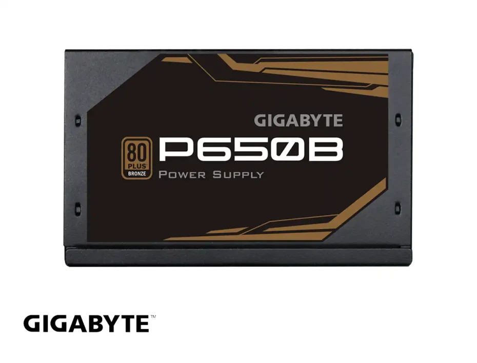 Fuente De Poder Gigabyte 650w P650b (gp-p650b) Atx, 80 Plus Bronze, No Modular, Negro
