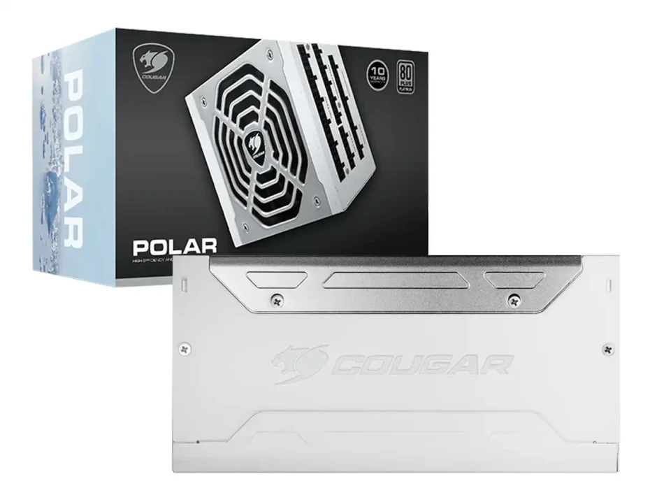 Fuente De Poder Cougar 1200w Polar (31px120003p01) Atx, 80 Plus Platinum, Modular, Blanco
