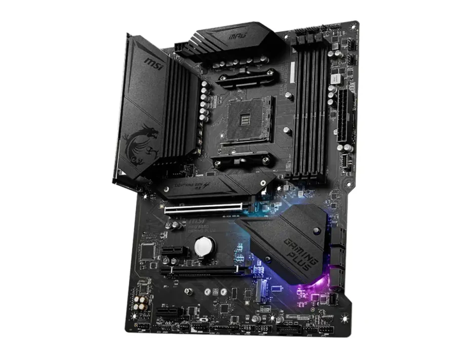 Placa Madre Msi B550 Mpg Gaming Plus (911-7c56-031) Socket Am4, Ram Ddr4 Buss 4400oc Mhz, Rgb