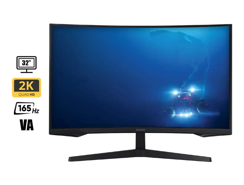 Monitor Samsung 32 Pulgadas Odyssey G5 (ls32cg552elxpe) Gaming 165hz, 2k/qhd, Curvo, 1 Hdmi, 1 Displayport