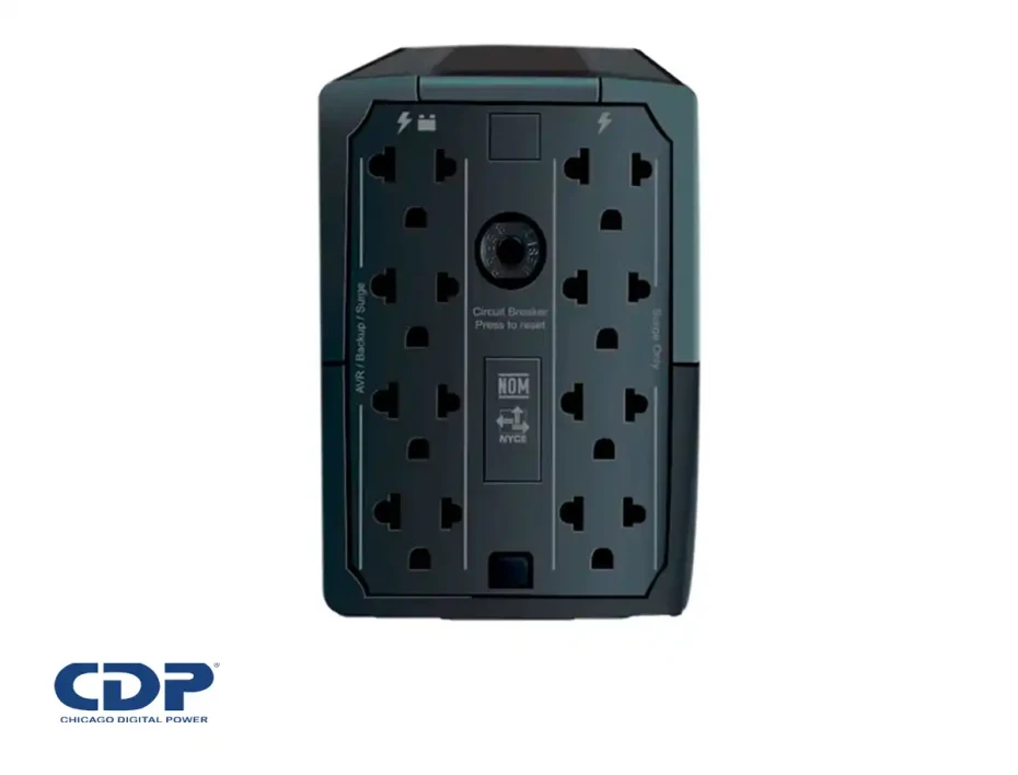 Ups Cdp R-upr1008i 1000va/500w 8 Salidas, 5 Port Usb, 1 Tipo C, Autonomia 40