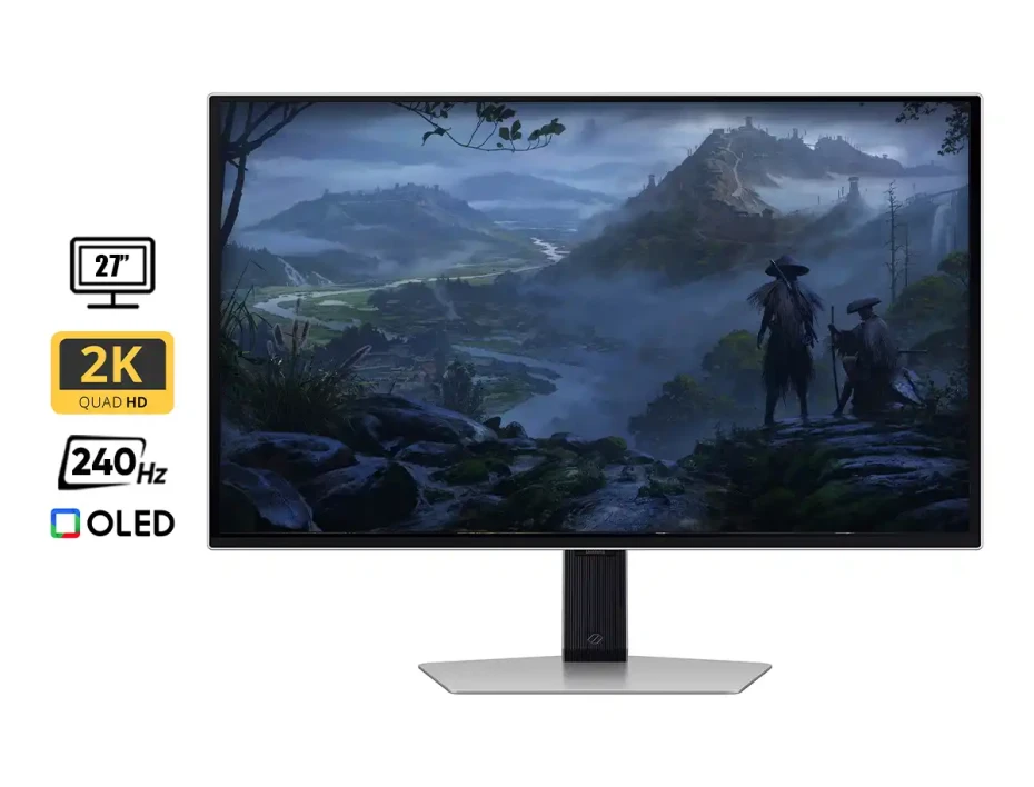 Monitor Samsung 27 Pulgadas Odyssey G6 (ls27dg612slxpe) Gaming 240hz, 2k/qhd, Oled, 0.03ms, 2 Hdmi, 1 Dp, 2 Usb, Usb B, Plata