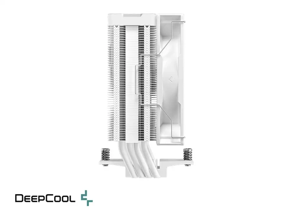 Cooler Para Procesador Deepcool Ag400 Digital Wh Argb (r-ag400-whadmn-g-1) 1 Ventilador, 120mm, Led Argb