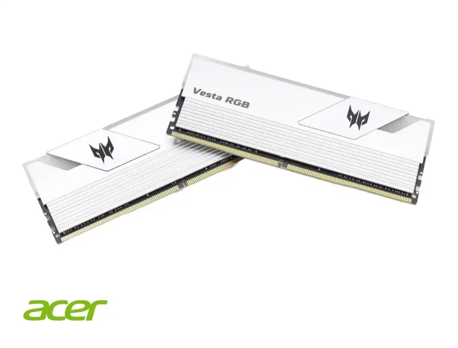 Memoria Ram Predator Ddr5 32gb (16gbx2) Vesta Ii Rgb (bl.9bwwr.379) 6000 Mt/s, Blanco, Rgb