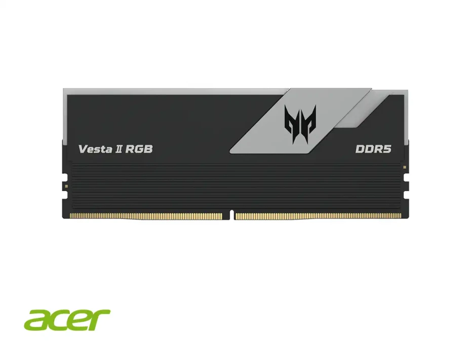 Memoria Ram Predator Ddr5 32gb (16gbx2) Vesta Ii Rgb (bl.9bwwr.378) 6000 Mt/s, Negro, Rgb