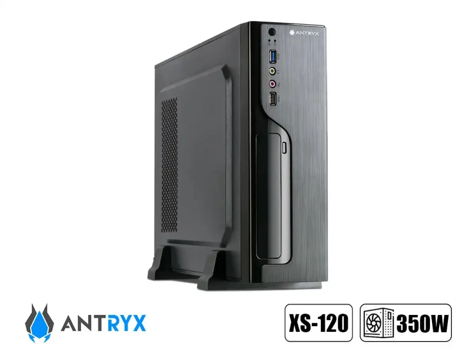 Case Mini Antryx Extreme Xs-120 Fuente 350w (ac-xs120k-350cp) Negro