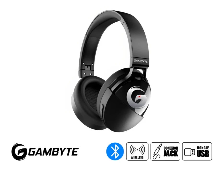 Auricular Inalambrico Gambyte Soul Gaming 5.1 (gi-soul-kt) Con Microfono, Interfaz Bt, Negro