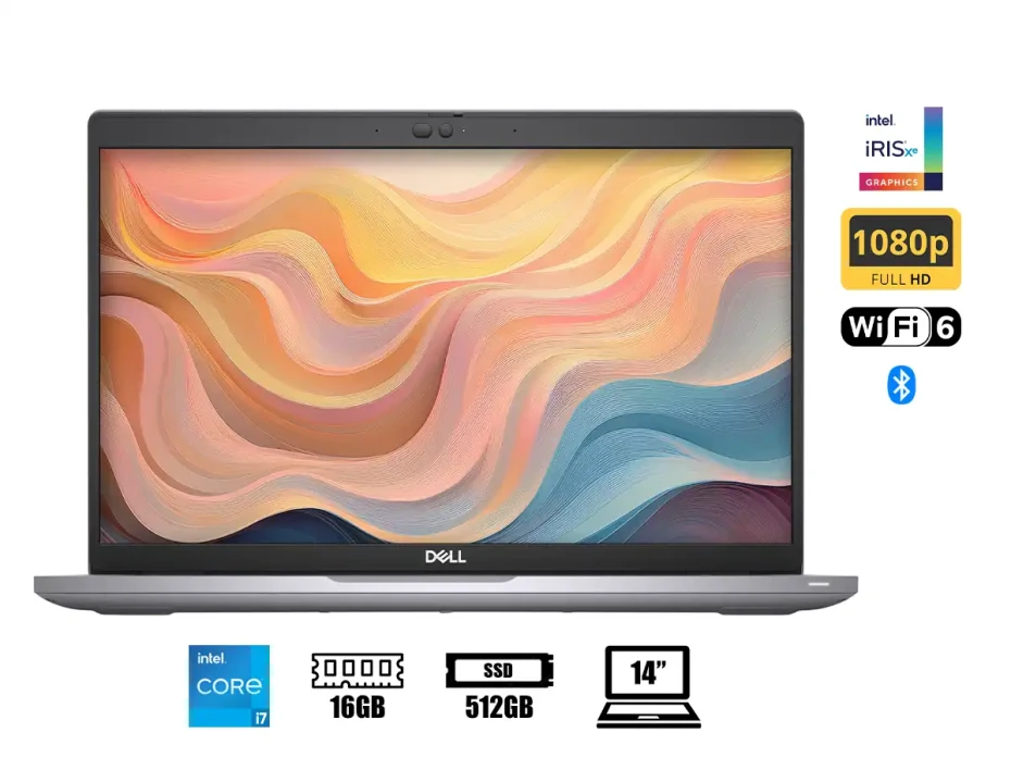 Laptop Dell Core I7-1165g7 Latitud 5420 (p0p8p) Pantalla 14" Fhd, Ram 16gb, Ssd M.2 512gb, Win10 Pro, Es., 11gen.,