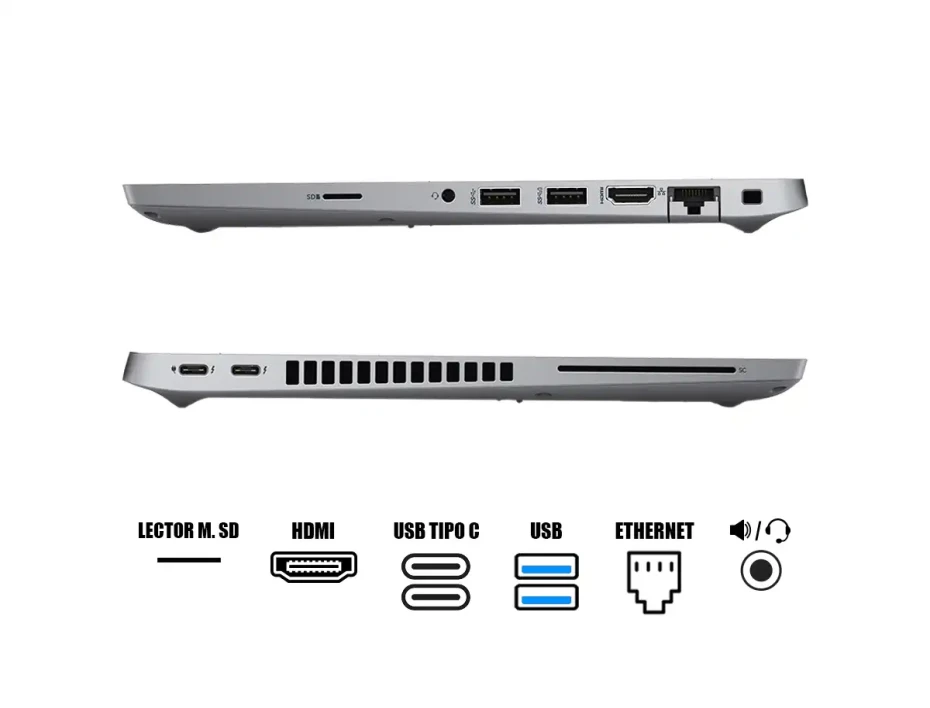 Laptop Dell Core I7-1165g7 Latitud 5420 (p0p8p) Pantalla 14" Fhd, Ram 16gb, Ssd M.2 512gb, Win10 Pro, Es., 11gen.,