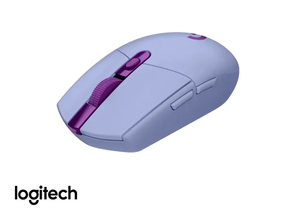 Mouse Inalambrico Logitech Gaming G305 Lightspeed (910-006020) Hasta 12.000 Dpi, 6 Botones, Receptor Usb, Lila