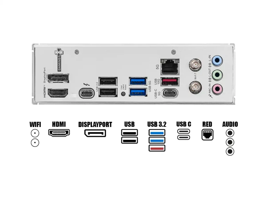 Placa Madre Msi B860m Gaming Plus Wifi (90b860m Gaming Plus W D5) Socket Lga 1851, Ram Ddr5, Core Ultra,