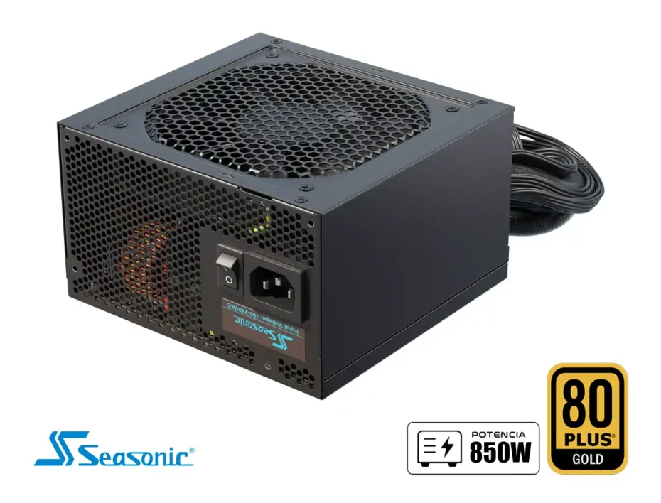 Fuente De Poder Seasonic 850w G12 Gm850 Focus (a851gmafh) Atx, 80 Plus Gold, Semi Modular, Negro