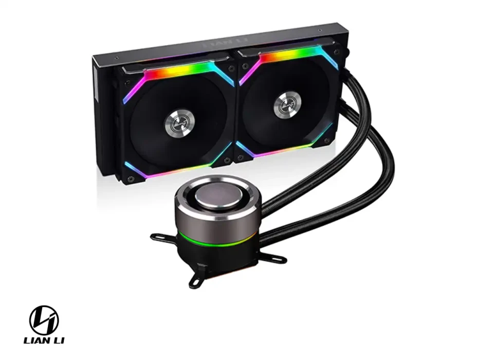 Sistema De Enfriamiento Liquido Lian Li Galahad Aio Uni Fan Sl Edition 240 (ga-240slb Black) 2 Ventiladores, Led Rgb