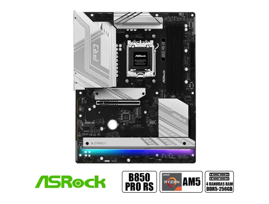 Placa Madre Asrock B850 Pro Rs (b850 Pro Rs) Socket Am5, Ram Ddr5