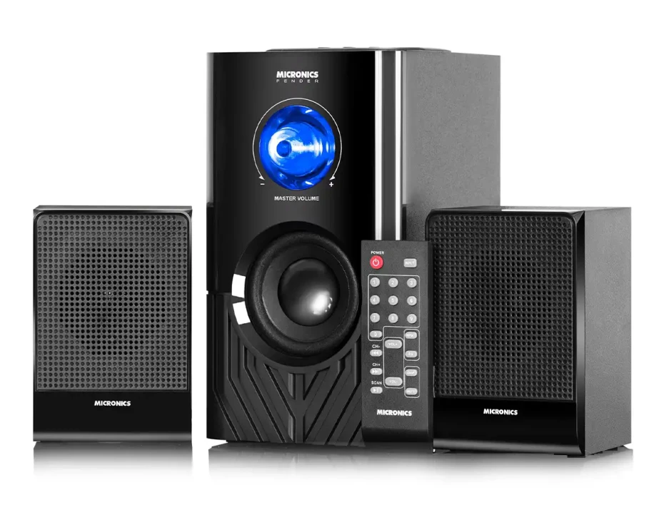 Subwoofer Micronics Fender S6004bt 60 Watts (mic S6004bt) Bt, Nterfaz Usb, Sd, Fm, Led