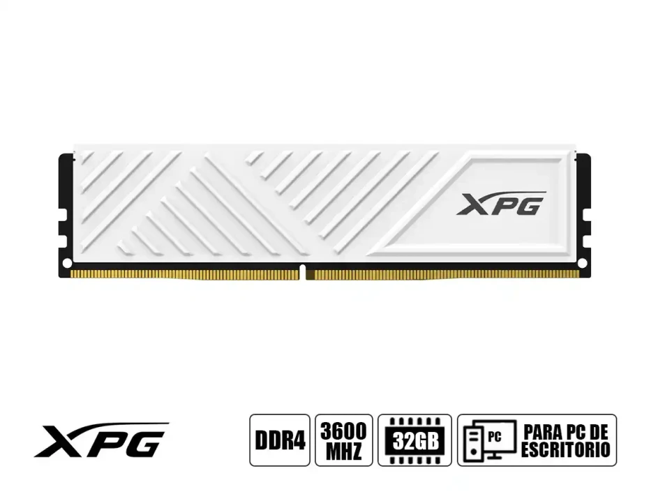 Memoria Ram Xpg Ddr4 32gb Gammix D35 (ax4u360032g18i-swhd35)&nbsp;3600&nbsp;mhz, Blanco