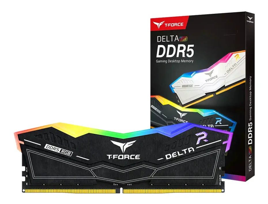 Memoria Ram Teamgroup Ddr5 32gb T-force Delta Rgb (ff5d532g5600hc36b01) 5600 Mt/s, Negro