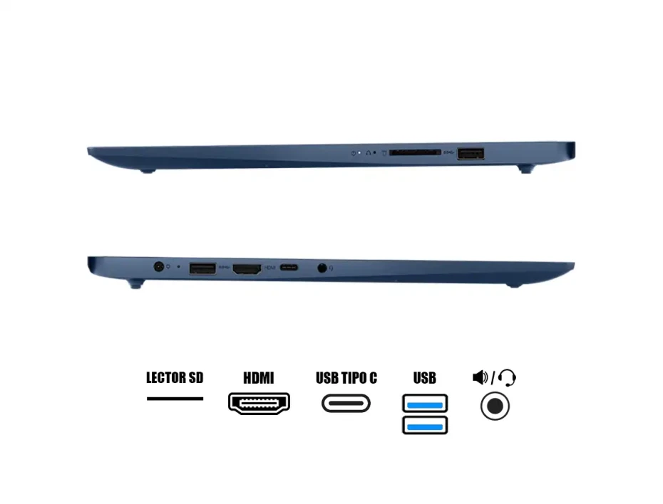 Laptop Lenovo Core I5-13420h Ip3 15irh8 (83em00g7lm) Pantalla 15.6" Fhd, Ram 16gb, Ssd 512gb, S/s, Esp.