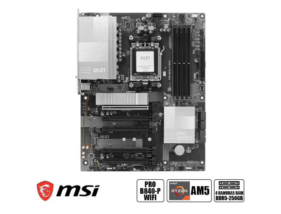 Placa Madre Msi B840-p Pro Wifi (pro B840-p Wifi) Socket Am5, Ram Ddr5