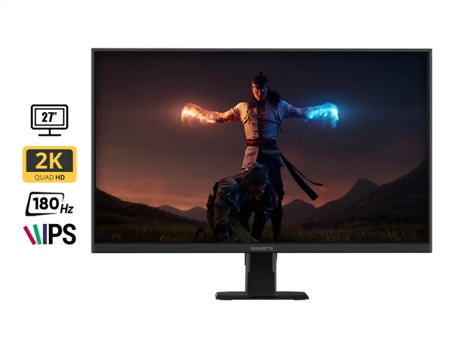 Monitor Gigabyte 27 Pulgadas Gs27qa (gs27qa) Gaming 180hz, 2k/qhd, 1ms, 2 Hdmi, 1 Dp