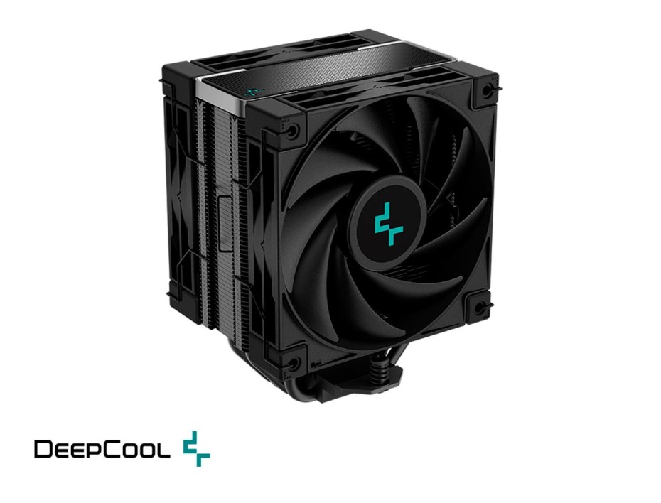 Cooler Para Procesador Deepcool Ak400 Zero Dark Plus (r-ak400-bknnmd-g-1) 2 Ventiladores, 120mm