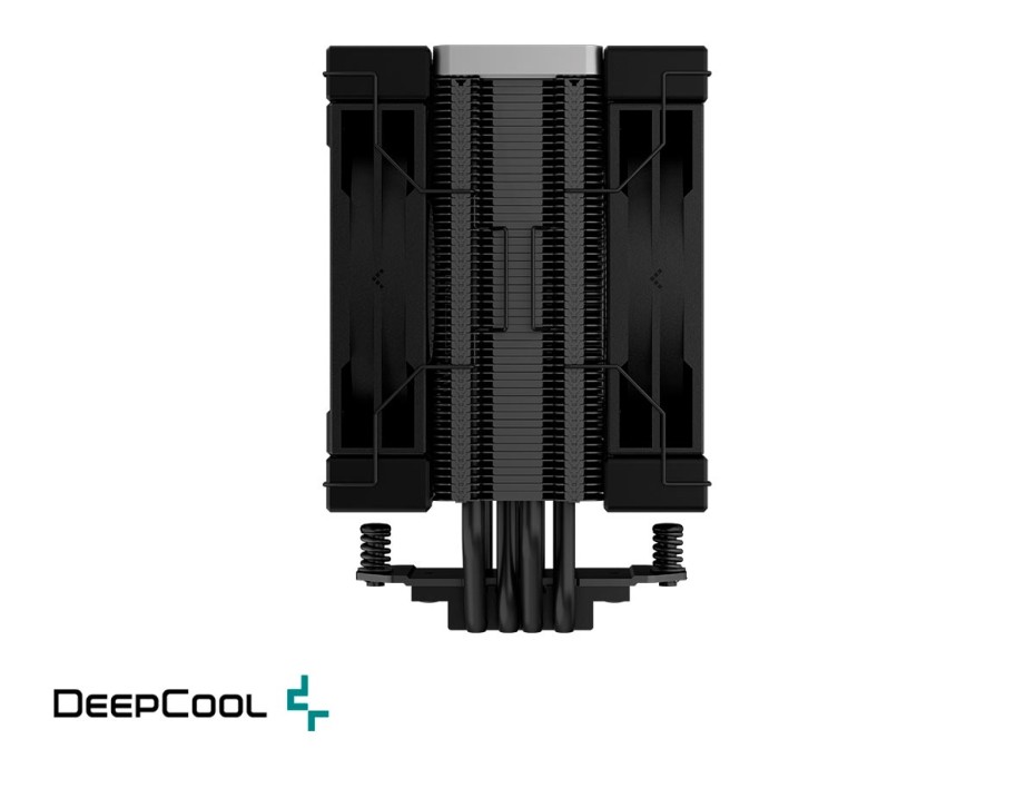 Cooler Para Procesador Deepcool Ak400 Zero Dark Plus (r-ak400-bknnmd-g-1) 2 Ventiladores, 120mm