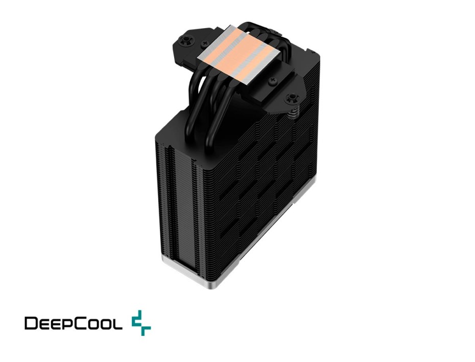 Cooler Para Procesador Deepcool Ak400 Zero Dark Plus (r-ak400-bknnmd-g-1) 2 Ventiladores, 120mm
