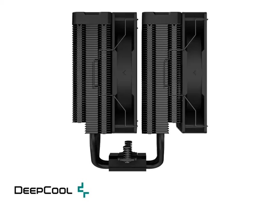 Cooler Para Procesador Deepcool Ag620 Digital Bk Argb (r-ag620-bkadmn-g-2) 2 Ventiladores, Aluminio