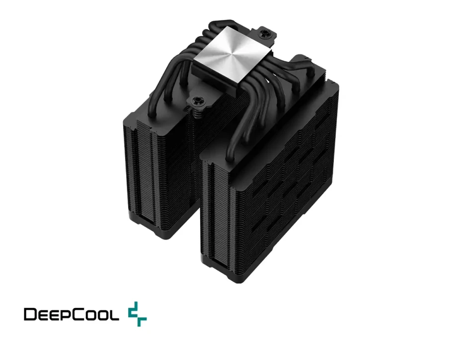 Cooler Para Procesador Deepcool Ag620 Digital Bk Argb (r-ag620-bkadmn-g-2) 2 Ventiladores, Aluminio